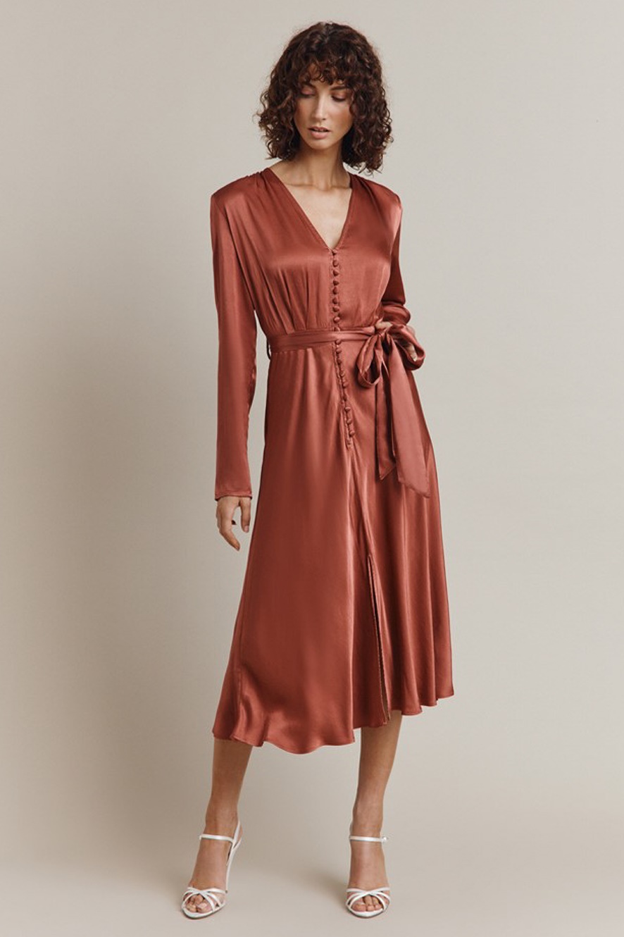 Buy Dresses, Bridesmaid Dresses Garment Dye & Flowing Fabrics Ghost