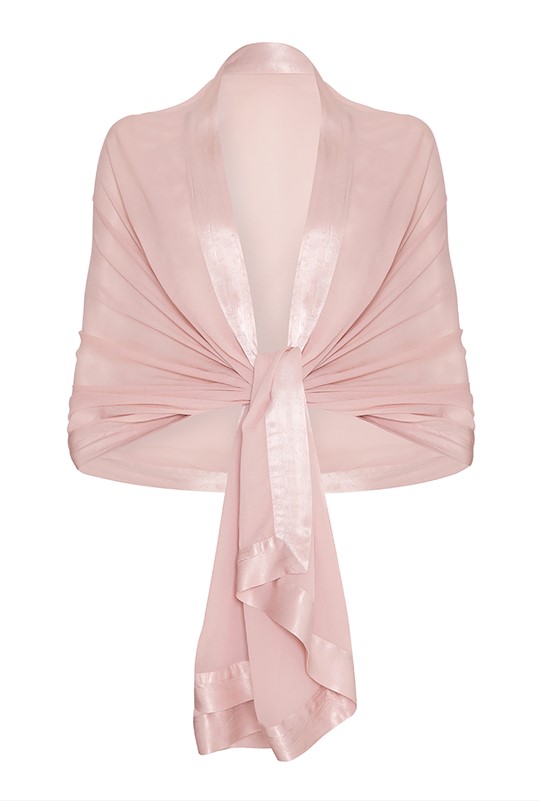 Zara Boudoir Pink Georgette Shawl 