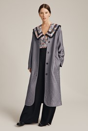 Harlow Quilted Satin Coat