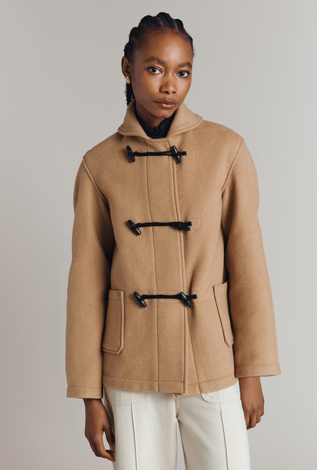 Daphne Wool Blend Duffle Jacket