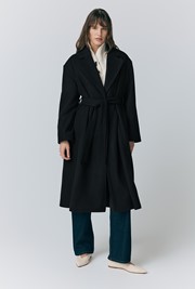 Gabrielle Wool Blend Long Coat