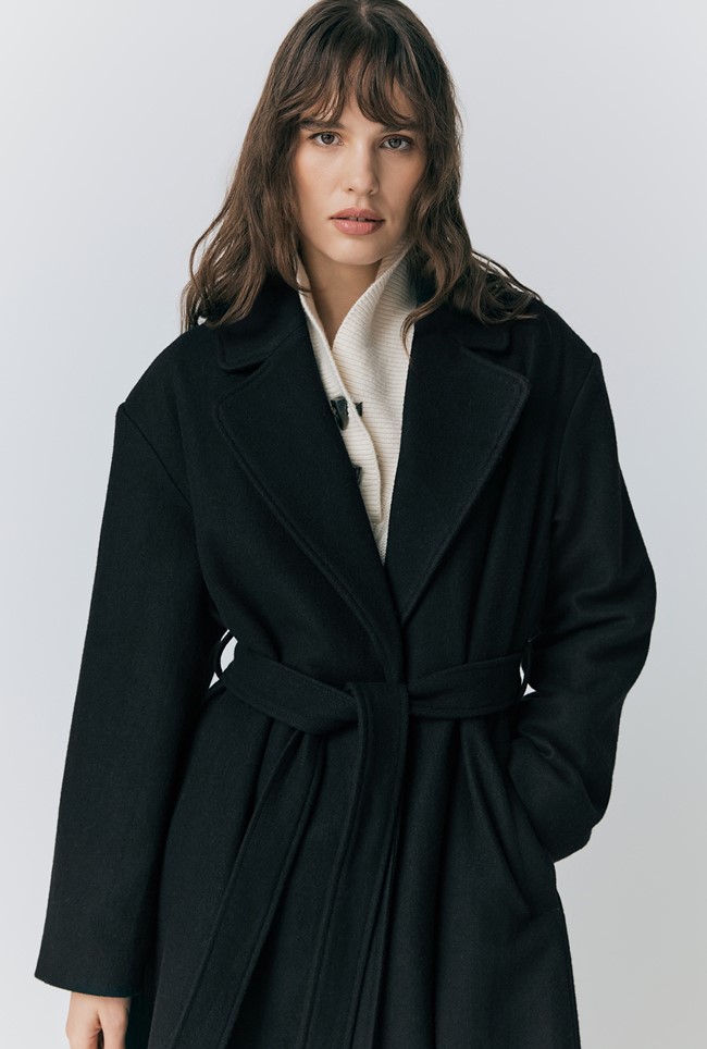 Gabrielle Wool Blend Long Coat