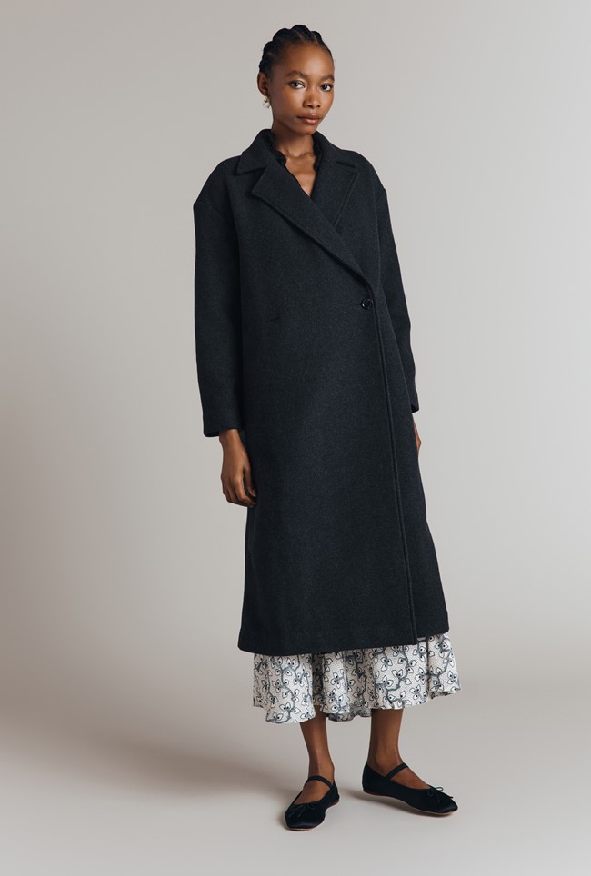 Abby Wool Blend Long Coat