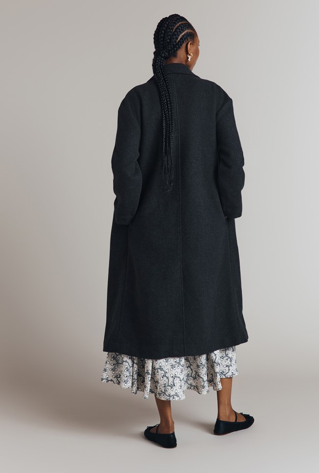 Abby Wool Blend Long Coat