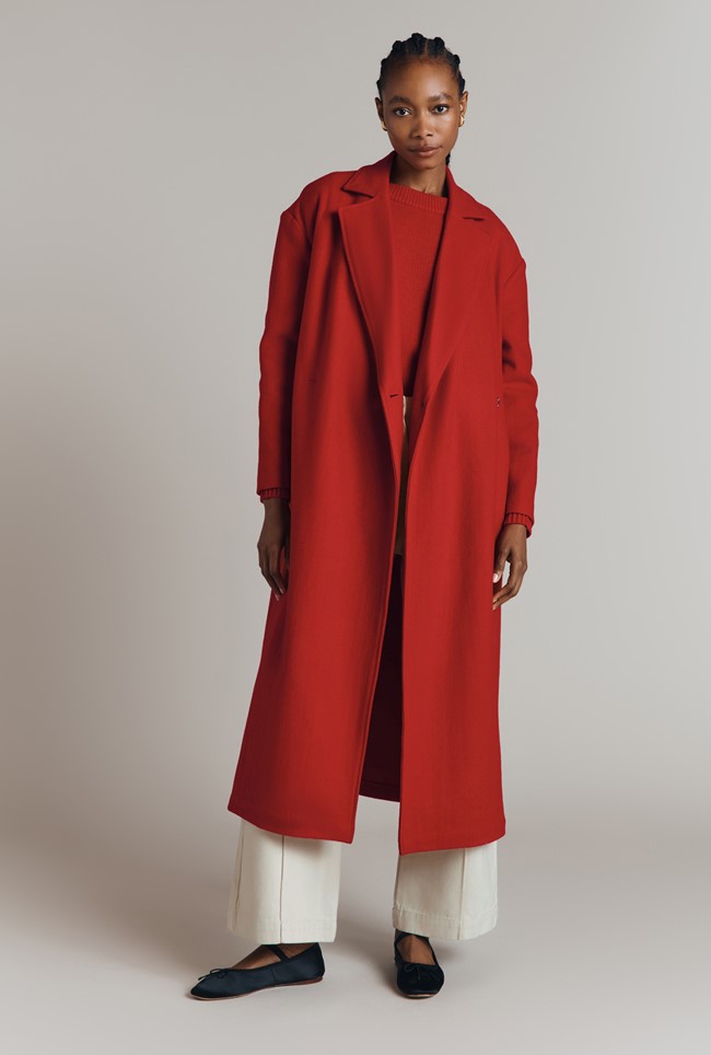 Abby Wool Blend Long Coat