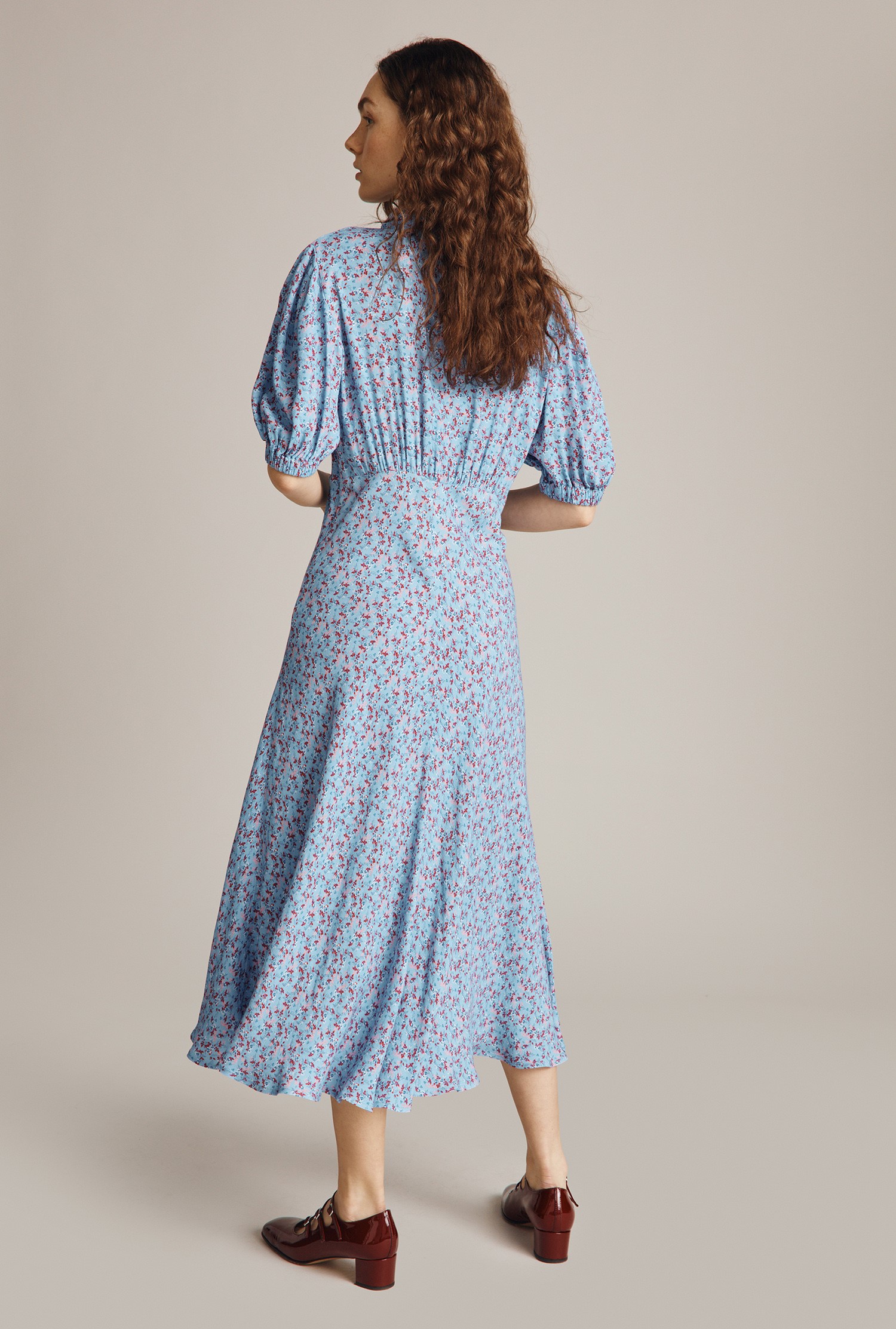 Luella Blue Roses Dress | Ghost London