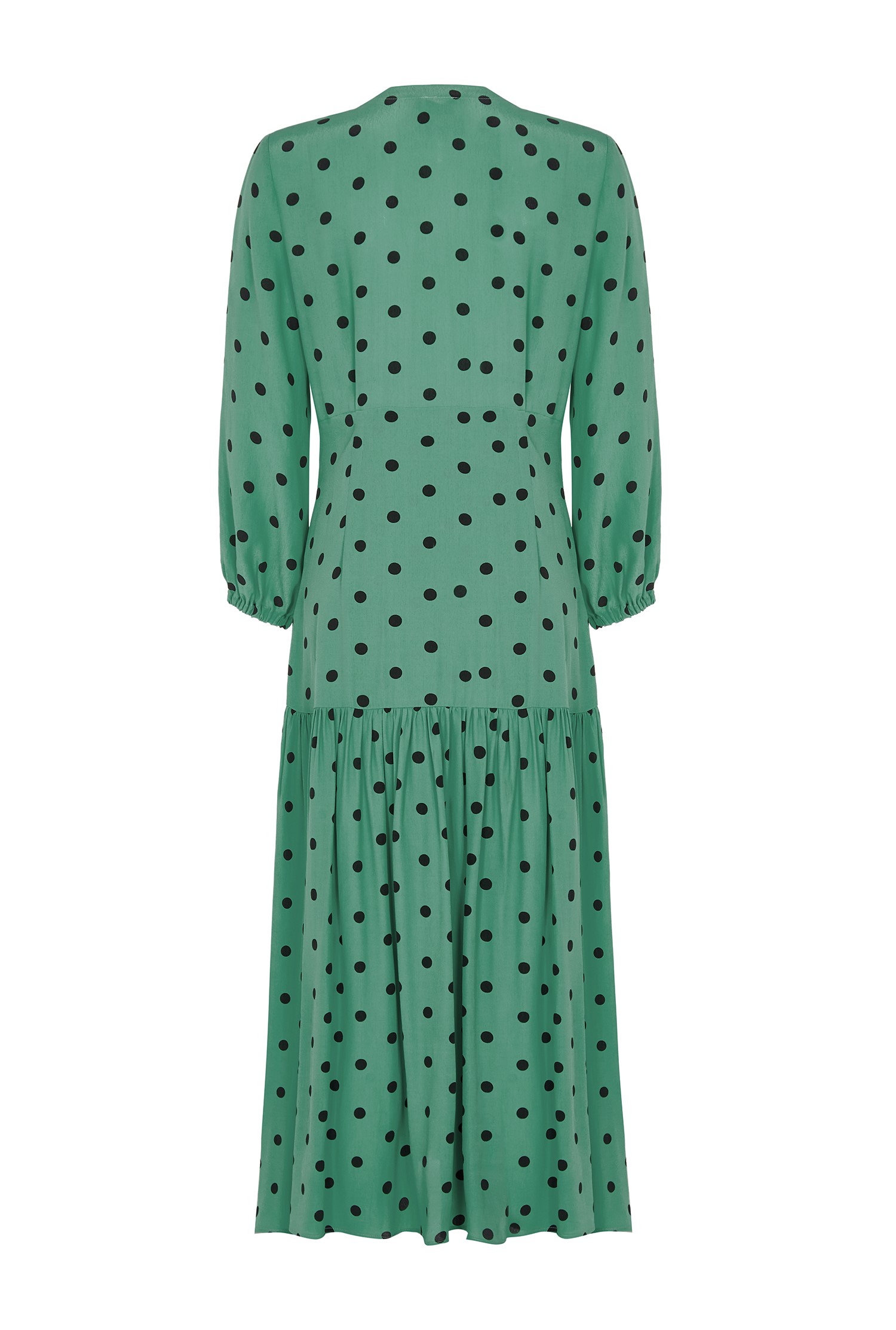 Alyanna Green Spot Dress | Ghost London