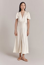 Grace Satin Midi Dress