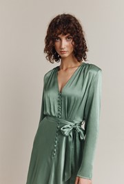 Meryl Satin Midi Dress