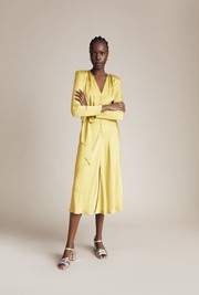 Meryl Satin Midi Dress