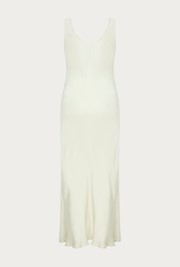 Palm Satin Midi Slip Dress