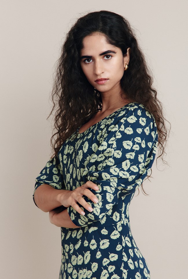 Daniella Crepe Midi Dress