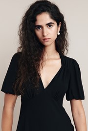 Enya Crepe Midi Dress
