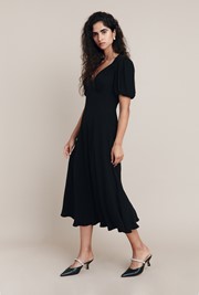 Enya Crepe Midi Dress