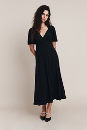 Enya Crepe Midi Dress