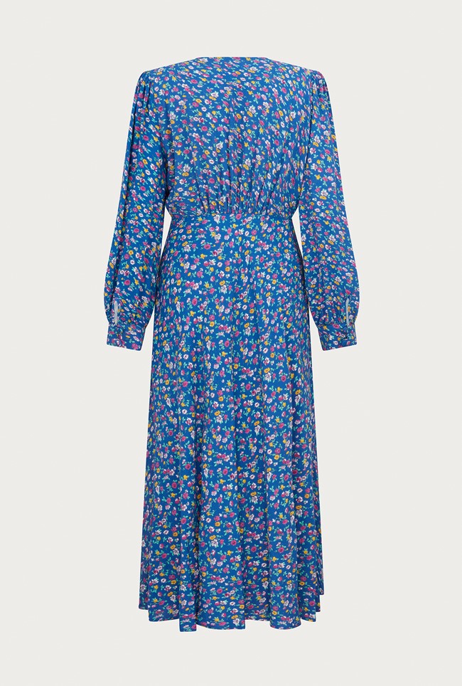 Alivia Crepe Midi Dress