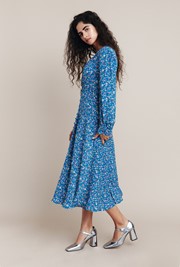 Alivia Crepe Midi Dress