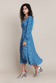 Alivia Crepe Midi Dress