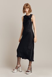 Naomi Satin Midi Dress