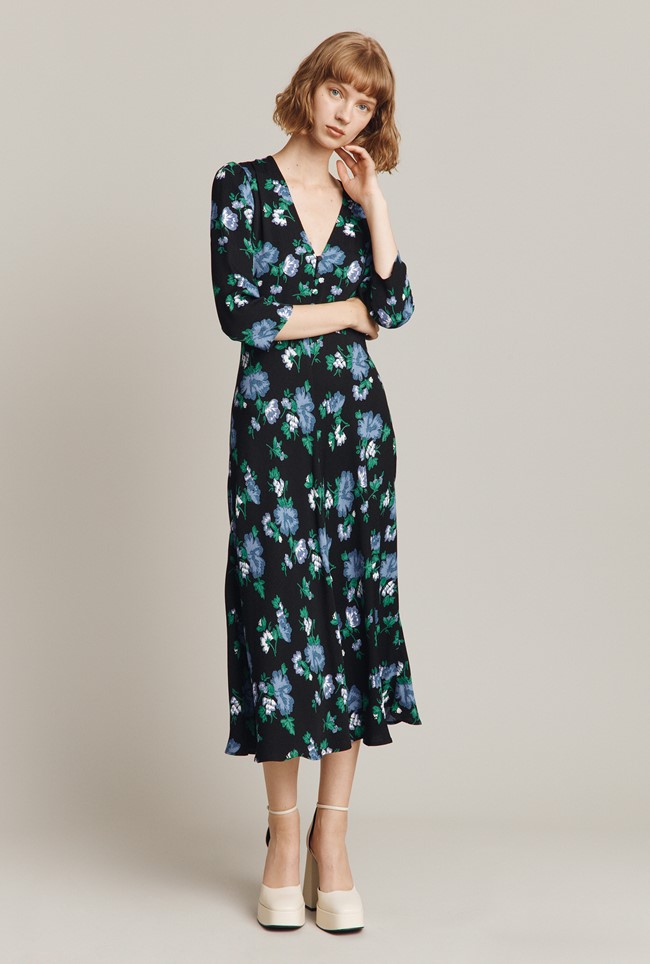 Blake Crepe Midi Dress