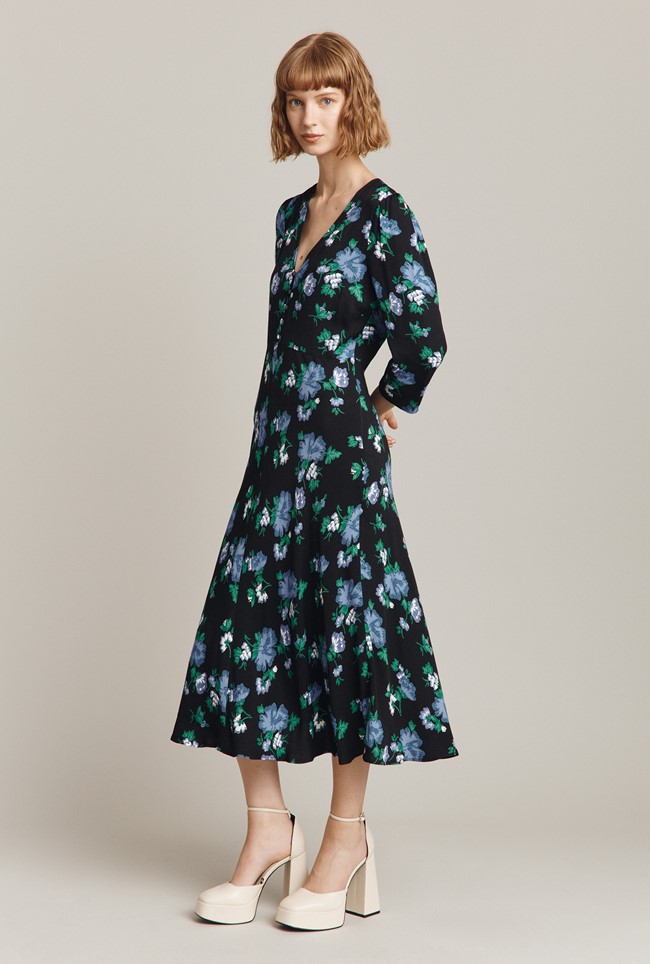 Blake Crepe Midi Dress
