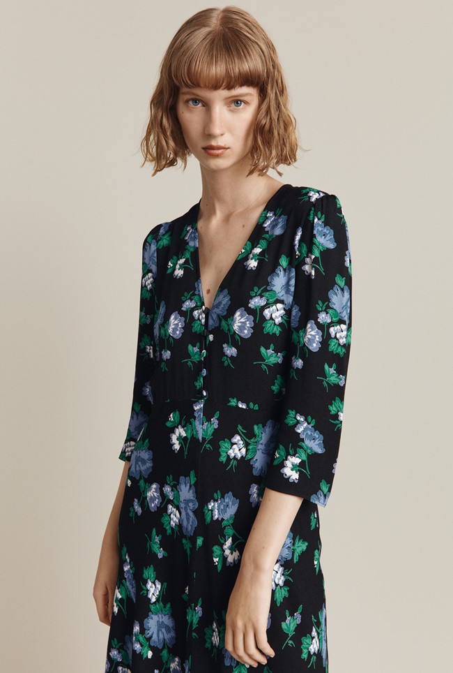 Blake Crepe Midi Dress