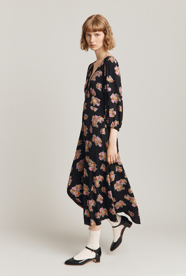 Clara Crepe Midi Dress