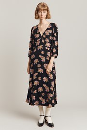 Clara Crepe Midi Dress