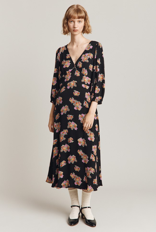 Clara Crepe Midi Dress