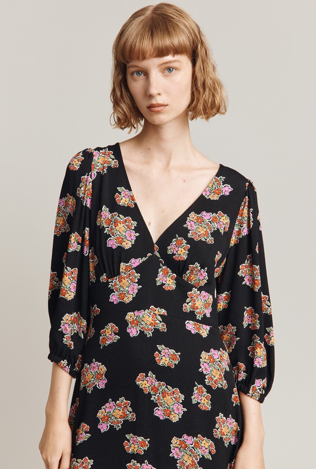 Clara Crepe Midi Dress