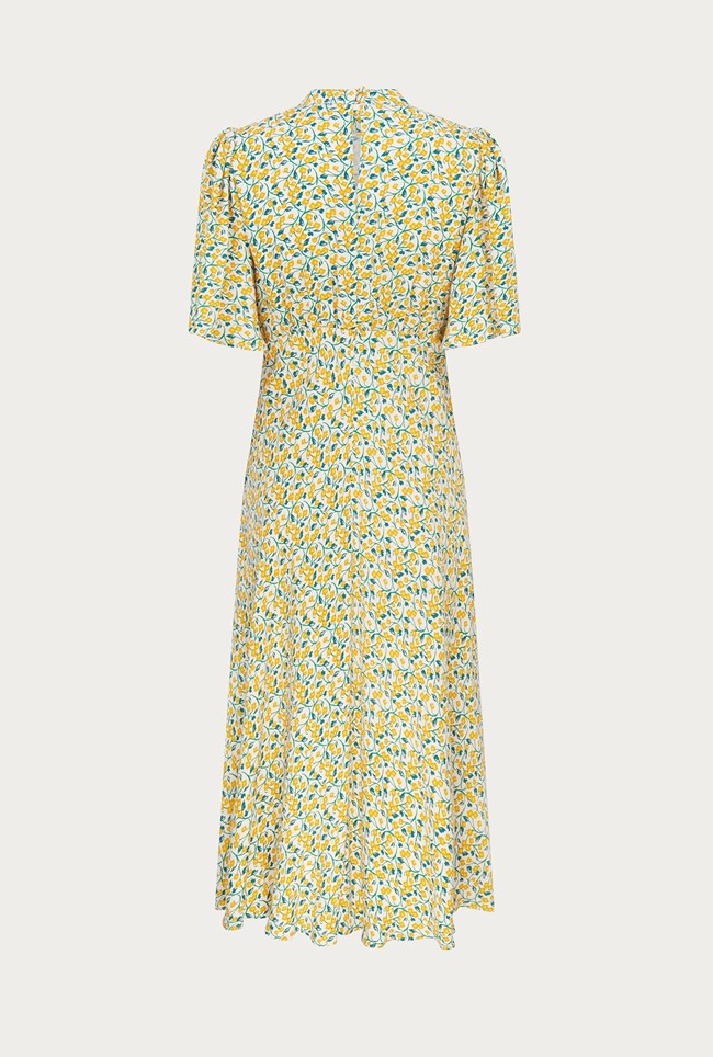 Penny Yellow Buttercup Print Midi Dress