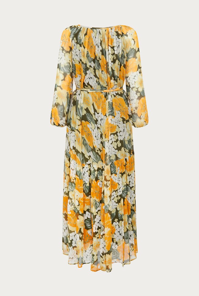 16+ Dress With Hydrangea Print