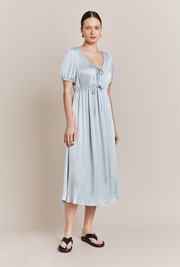 Morella Satin Midi Dress