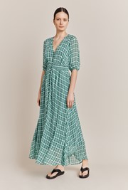 Valentina Georgette Midi Dress 