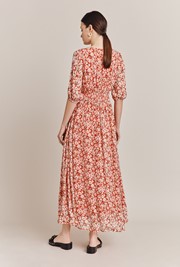 Valentina Georgette Midi Dress