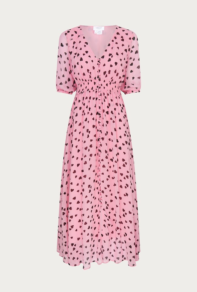 Valentina Georgette Maxi Dress 