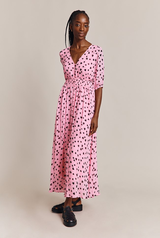 Valentina Georgette Maxi Dress 