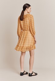 Poppy Gingham Knee Length Dress