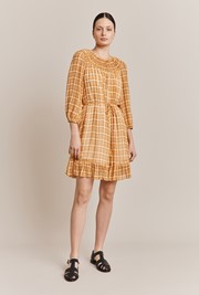 Poppy Gingham Knee Length Dress