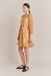 Poppy Gingham Knee Length Dress