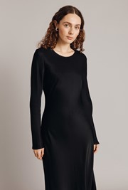 Mari Satin Midi Dress