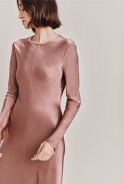 Mari Satin Midi Dress