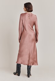 Mari Satin Midi Dress