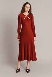 Freya Satin Midi Dress
