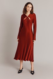 Freya Satin Midi Dress
