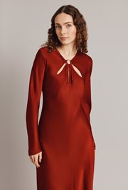 Freya Satin Midi Dress