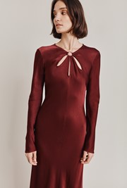 Freya Satin Midi Dress