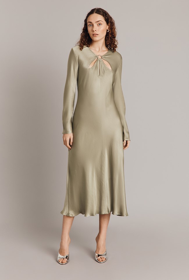 Freya Satin Midi Dress