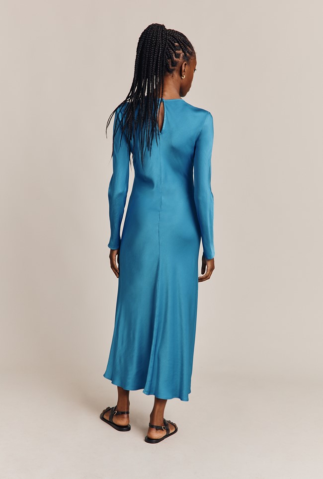 Freya Satin Midi Dress