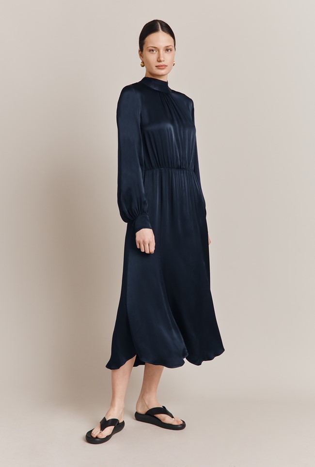 Miley Satin Midi Dress
